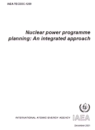 Nükleer enerji programı planlamasına ilişkin IAEA yayını